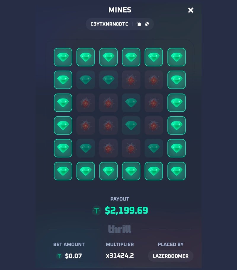 Extraordinary Thrill Mines Technique Screenshot